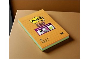 Post-It Super Sticky Notes, 4" x 6", Lined, 3 Pads (45 Each)