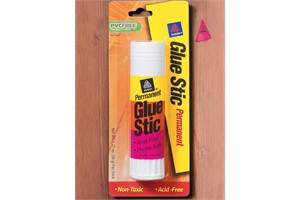 Avery Glue Stic Permanent Washable 1.27 oz. White