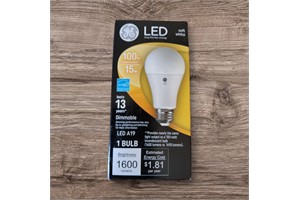 GE Soft White LED A19 15W 100W Dimmable Bulb
