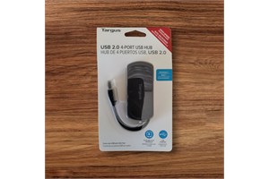 Targus 4-Port USB 2.0 Hub, Black (ACH214)
