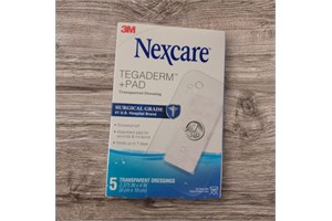 Nexcare Tegaderm + Pad Transparent Dressing, Waterproof, 5-Count Pack