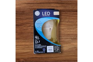GE LED Extra Soft White 60w Replacement 10.5w Dimmable Bulb