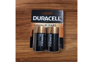 Duracell D Batteries, 2-Pack