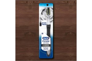 Oral-B Pulsar Battery Toothbrush with Charcoal Infused Bristles, Soft