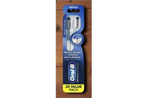 Oral-B Crossaction All-In-One Toothbrush, Medium, 2-Pack