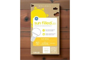 GE Sun Filled LED 60 Watt Replacement, Soft White, A21 Bulb