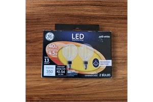 Clear Finish Light Bulb Dimmable LED Daylight Decorative G16.5 Globe