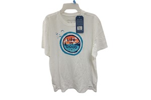 Life is Good Men's Ocean Coin Crusher Short Sleeve Tee, Medium