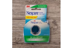 Nexcare Flexible Clear Tape, Waterproof Transparent, 1" x 10 Yds