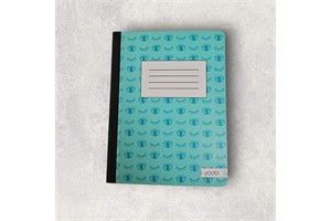 Yoobi Lined Composition Book, 100 Sheets, Assorted Colors
