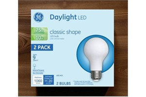 GE  LED Bulb A21 E26 (Medium) Daylight 75w, 2-Pack