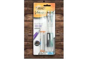 Bic Velocity Side Clic Mechanical Pencil with Refill, 2-Pack