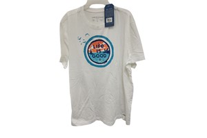 Life is Good Men's Ocean Coin Crusher Short Sleeve Tee, Ls0rge