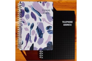 PlanAhead Address Book with Alphabetical Tabs - 8"x5.5" Spiral-Bound