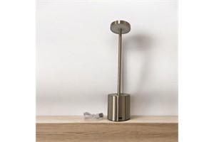 USB-Powered Desk Lamp, Dimmable, Silver