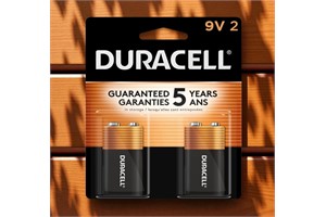 Duracell Coppertop 9V Battery, 2 Count Pack