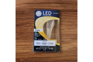 GE 3-Way LED 50/100/150-watt replacement A21 Bulb, Medium Base, Soft White