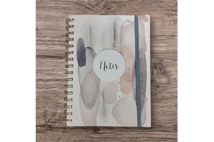 PlanAhead 8"x6" Spiral Bound Notebook Journal,200 Ruled Pages & Elastic Closure