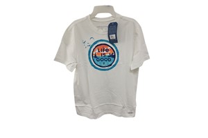Life is Good Men's Ocean Coin Crusher Short Sleeve Tee, Small
