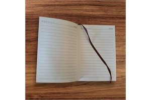 200 Page (100 Sheet) Undated Custom Day Planner, 8.5" x 5.5", Gray - image 2